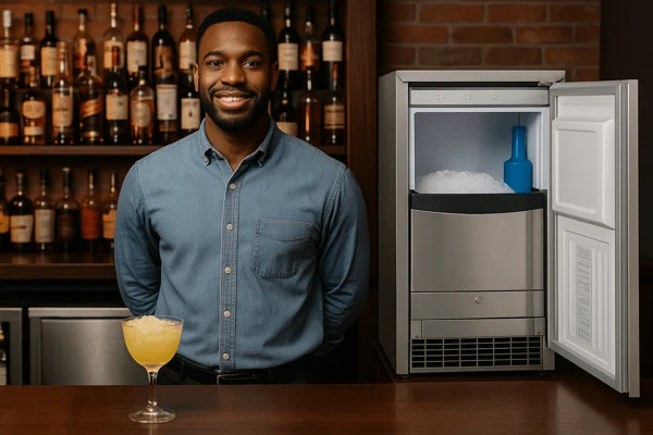 Countertop vs undercounter ice makers 3 Are built-in ice makers better than portable ones