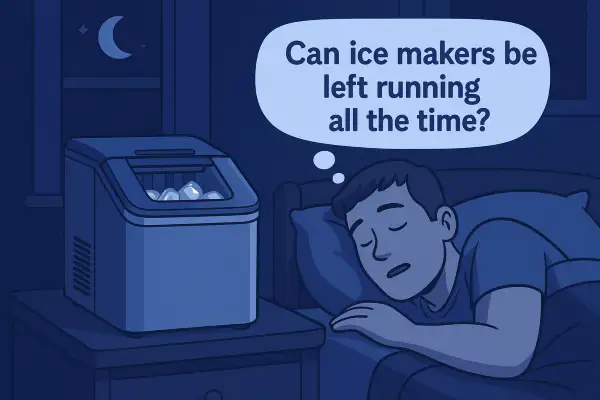 Can ice makers be left running all the time? 1 Can ice makers be left running all the time