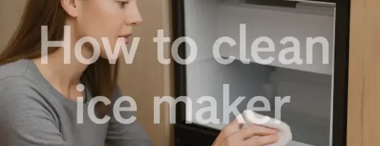 How to clean an ice maker?