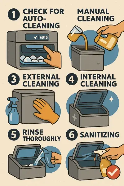 How to clean an ice maker? 1 How to clean ice maker