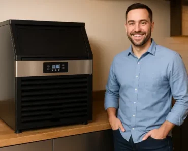 How does a commercial ice maker work?