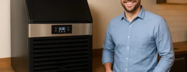 How does a commercial ice maker work?